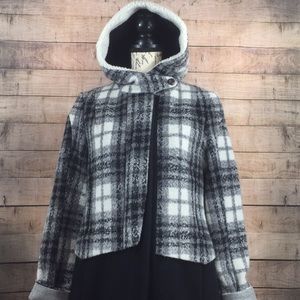 Members Only winter Coat Color-block Wool Size S